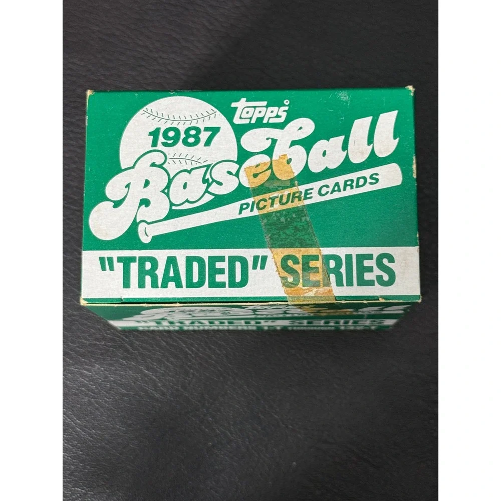 1987 Topps Baseball Traded Series Complete Set 132 Cards Sealed RC Box